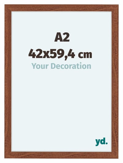 Your Decoration - Fotolijst A2 42x59,4 cm - MDF - Walnoot - Como