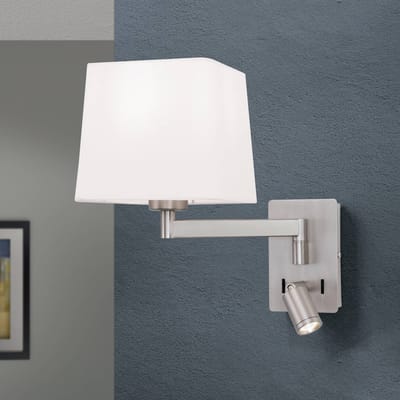ORION Wandlamp Carlton, mat nikkel