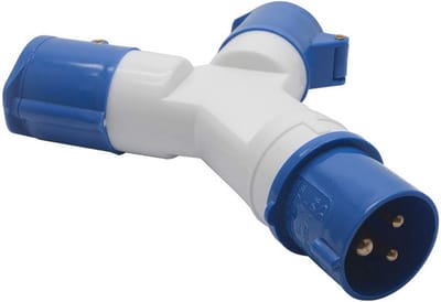 2-weg splitter 16 A 220 V waterdicht 3-polig industrieel stopcontact