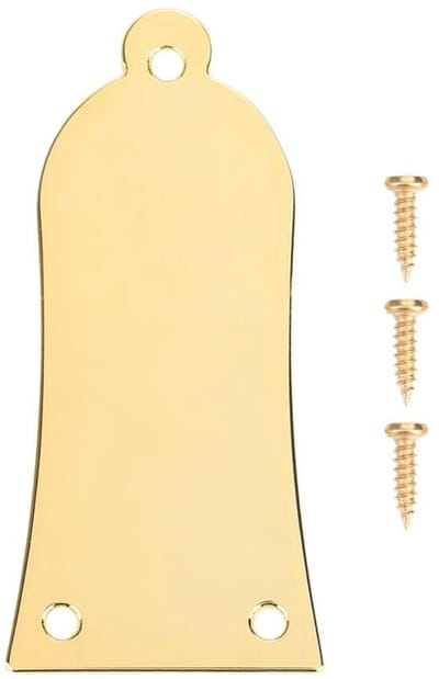 Dailygoody - Gitarre Truss Rod Cover - Verguld Metaal - Gitaaraccessoires - Geschikt voor Gitarristen - Inclusief Schroeven - Perfect voor Onderhoud