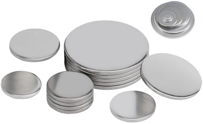 Roestvrijstalen Plaat - Ronde Schijf - Industriële Toepassingen - Hoge Temperatuurtolerantie - 60 mm x 1 mm - Zilverkleurig
