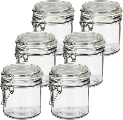 Vivalto Voorraadpotten/bewaarpotten - 10x - Tarro - 250 ml - glas - beugelsluiting - D11 x H10 cm