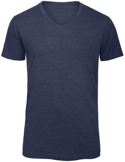 V Triblend/men T-Shirt - Heather Navy - S