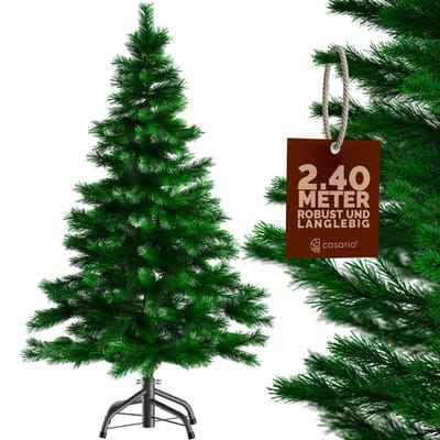 Casaria Kerstboom PVC - Metalen Voet - 240 cm Groen