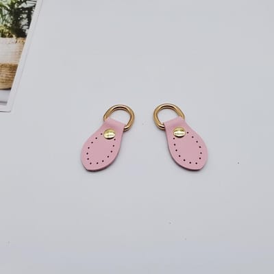 2 pièces Crochets de Sangle avec Boucle Anneau en D - Remplacement Élégant Fait Main pour Sacs à Main, Sacs et Sacs à Dos DIY (Blanc, Noir, Marron) 2.36in (6cm) rose