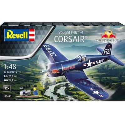 Revell Modelbouwpakket Vliegtuigen - 05641 Vought F4U-4 Corsair - The Flying Bulls - Propeller Vliegtuig Plastic - 1:48 - Modelbouw