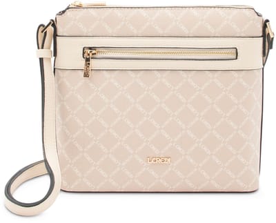 L.CREDI Filiberta Schoudertas 25.5 cm - Dames - white sand