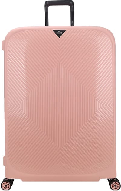 Decent Axiss-Fix Spinner TSA Reiskoffer vaste sluiting 110 liter – Grote maat koffer 78x54x33 – Reiskoffer met wielen - Lichtgewicht koffer – Reiskoffer groot - Veilig TSA Cijferslot – Pink