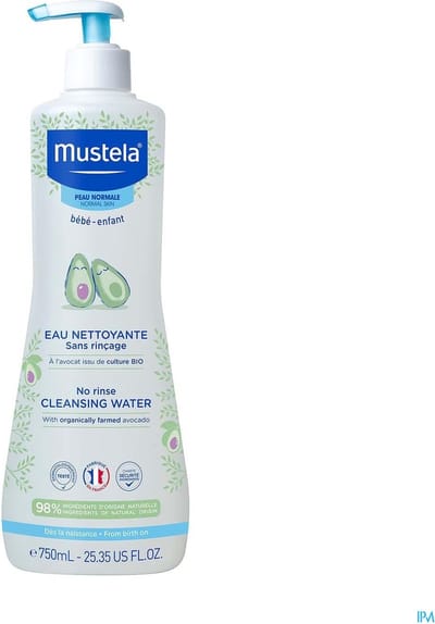 Mustela Reinigend Water Zonder Spoelen - 750ml