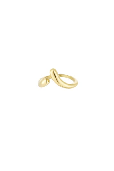 Bijoutheek Ring (Sieraad) Vallende Druppel Goud