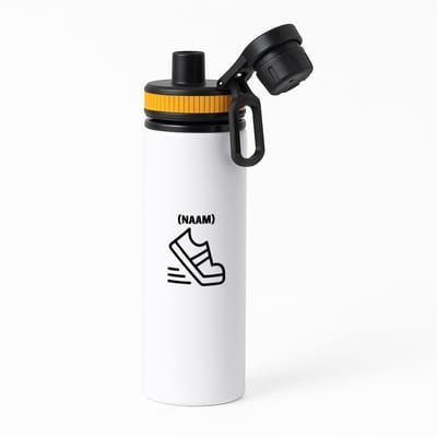 Hacebo® - Hardloopschoen waterfles met draaidop oranje - Hardlopen - Hardloper - Sport - water fles - 850ML