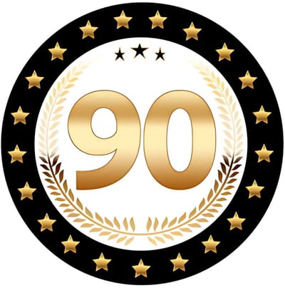 Bierviltjes 90 - 50x stuks - zwart/goud - luxe - verjaardag/jubilea - feestartikelen