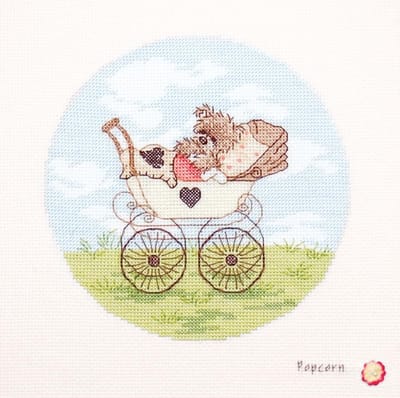 Vervaco - Telpakket kit - Popcorn Baby Popcorn - PN-0011193 - Borduren - Borduurpakket - Borduurpakket volwassenen