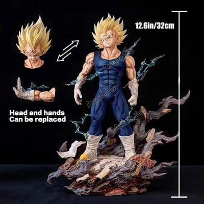 32cm Anime Dragon Ball Z Figurine Majin Vegeta Figurine PVC Figurines d'Action Modèle de Collection Jouets Cadeaux