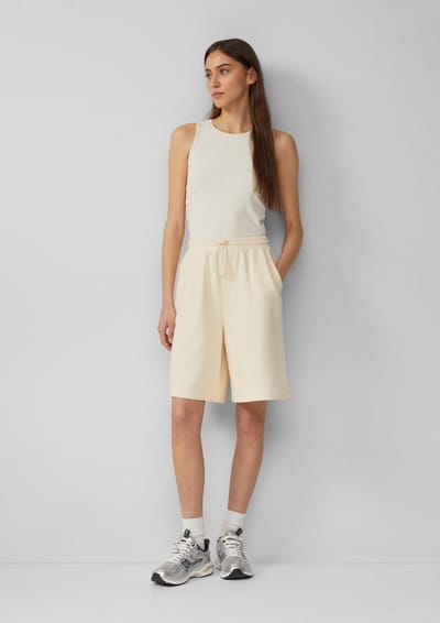 QS - female - Casual bermuda van sweatstof | QS x Vanessa Mai