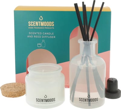 Scentmoods cadeauset geurstokjes La Vie & geurkaars La Vie