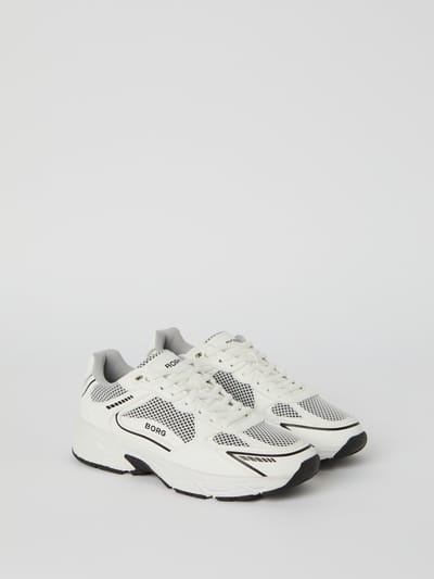 Björn Borg Grand Dames Sneaker Lage Schoen Vrouwen - Witte Sneaker - Wit/Zwart - Maat 36