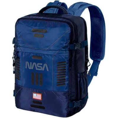 Sac à dos de Cabine Urbain de Voyage Nasa Vaisseau Spatial Bleu Marine 49X35X20Cm