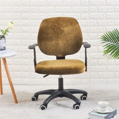 Stoelhoes Voor Bureaustoel Computergame Fauteuil Slipcover Elastische Hoes Voor Cadeiras 1 Set kaki