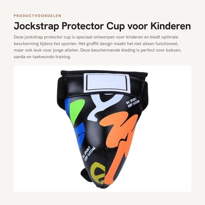 Dailygoods- Jockstrap Optimale Bescherming - Beschermende Kleding - Lies Guard - Boksen/Sanda/Taekwondo - Gewatteerde Bedekking - Kinderen - Sportondergoed