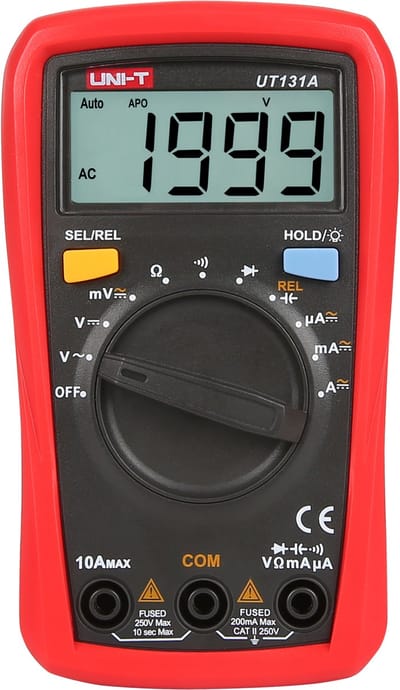 Uni-T UT131A - Multimeter - Compact - Automatische Bereikselectie - LCD Display