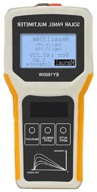 Zonnepaneel Tester - PV Meter - Energie Meten - MPPT Compatibel - 1600W Capaciteit - Zwart