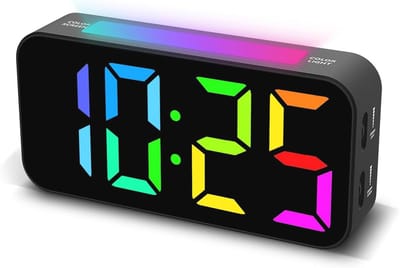 Digitale Wecker voor Slaapkamers met Groot Display en Nachtlampje - Dubbel Alarm en Sluimerfunctie
