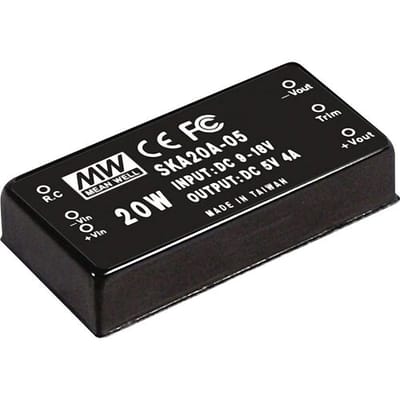 MW Mean Well MEAN WELL SKA20A-12 DC/DC-converter 19.2 W Aantal uitgangen: 1 x Inhoud 1 stuk(s)