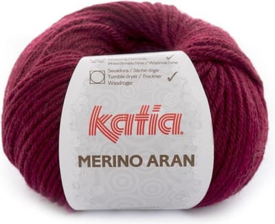 Katia Merino Aran - 23 donker wijnrood - Merinogaren