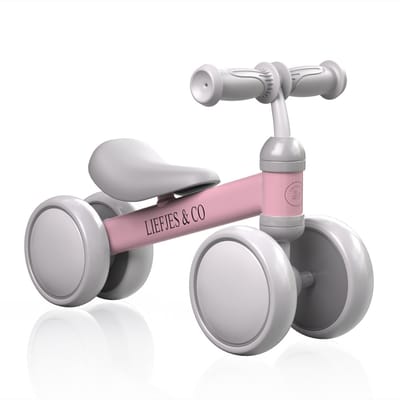 Liefjes & Co Loopfiets / Driewieler vanaf 1 Jaar Pastelroze