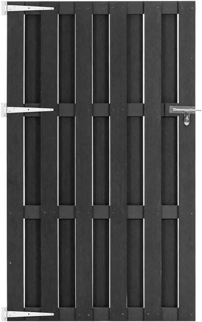 Tuinpoort WPC - Hekwerk Poort - Buiten Toegang - Weerbestendig Materiaal - 100x180 cm - Grijs