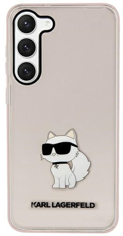 Karl Lagerfeld Ikonik Choupette - Telefoonhoesje - Roze - iPhone 13 - Luxe Ontwerp