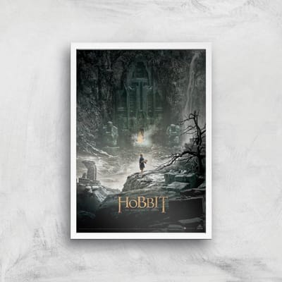 The Hobbit: The Desolation Of Smaug Giclee Art Print - A4 - White Frame