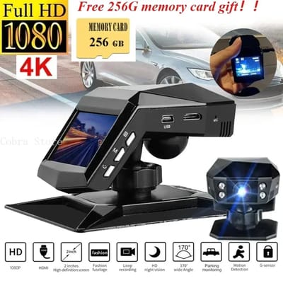 Archi Dashcam Full HD – Recorder - 170° Groothoeklens – Nachtzicht - Opname - Parkeerbewaking en Bewegingsdetectie