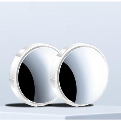 2 Pièces Ajustement Universel Haute Définition Ronds Asphériques Rétroviseurs de Voiture Réglables à 360 Degrés Conception Grand Angle Pour Améliorer la Sécurité
