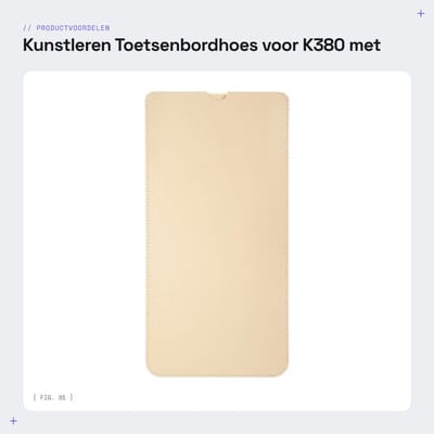 Dailygoods- Toetsenbordhoes Uniek Design - Kunstleren Beschermhoes - Stofdichte Draagtas - Duurzaam - Veilig - Geschikt voor K380 - Toetsenbordkoffer