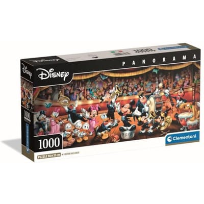 Clementoni Pzl 1000 Panorama Disney Orchestra Compact Box Volwassenen puzzels