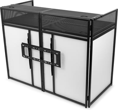 Vonyx DB6 opvouwbare DJ Booth pro met TV-beugel - Geschikt voor 32 - 65 inch TV’s - Met draagtas