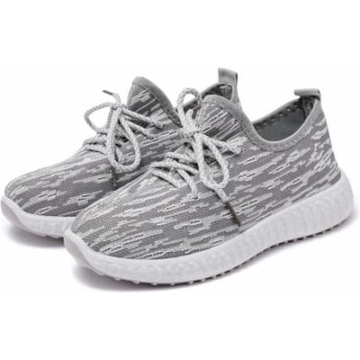 Kokosschoenen Dames Lente Trend Ademende Schoenen Dames Nieuwe Casual Schoenen Dames Alles-match Sportschoenen Dames Schoenen 40 gray
