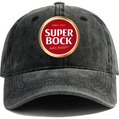Zomer Super Bock Verweerd Baseballpet Cool Mannen Retro Buiten Zomer Verstelbaar Papa Super Bock Sinds 1927 Pet Adjustable black