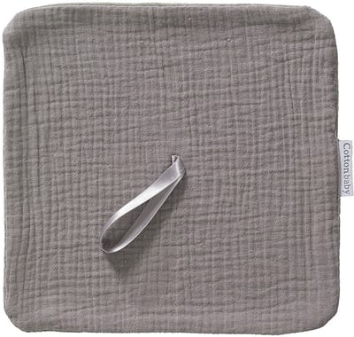 Cottonbaby speendoekje soft - olifantgrijs - speendoekje - speen - speentje - baby 20x20 cm