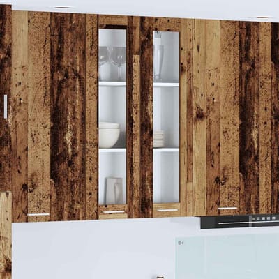vidaXL - Hangkast - Oudhout - 60 - x - 31 - x - 100 - cm - Bewerkt - hout