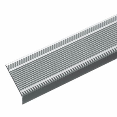 FLOORDIREKT Trapneusprofiel - Trapprofiel - Integral - Hoekprofiel - Zelfklebend - Zilver - 30 x 20 mm - Lengte: 134 cm