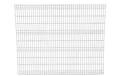 Enkelstaaf hekwerk zwart 200cm hoog 250cm breed.