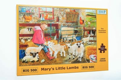 House of Puzzles Mary's Little Lambs - BIG 500 Piece Jigsaw Puzzle.
