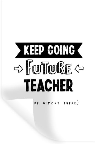 Muurstickers - Sticker Folie - Onderwijs - Studenten - Leraar - Docent - Quotes - 20x30 cm - Plakfolie - Muurstickers Kinderkamer - Zelfklevend Behang - Zelfklevend behangpapier - Stickerfolie