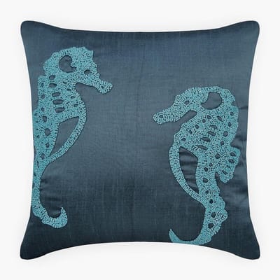 Decoratieve Sierkussens - Kussenhoezen - Woonkamer Decoratie - 100% Handgemaakt - 60x60 cm - Blauw