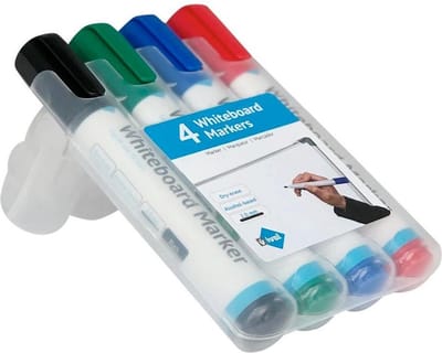 IVOL Whiteboard markers set van 4 verschillende kleuren