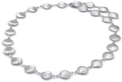Damesketting – RVS – Schelpendesign – Zilver – Elegant & Tijdloos