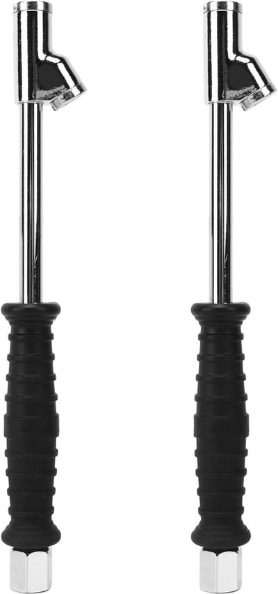 Dailygoody - Autoband Opblaasbare Stangenset - Dubbele Kop - Geschikt voor Vrachtwagens en Motorrijden - 1/4 Inch Fitting - Luchtpompinflatoraccessoir